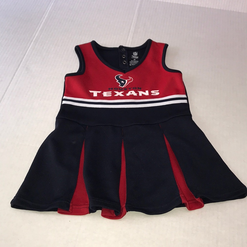 Houston Texans Sz 4T Cheerleader Dress Pleat No Panty